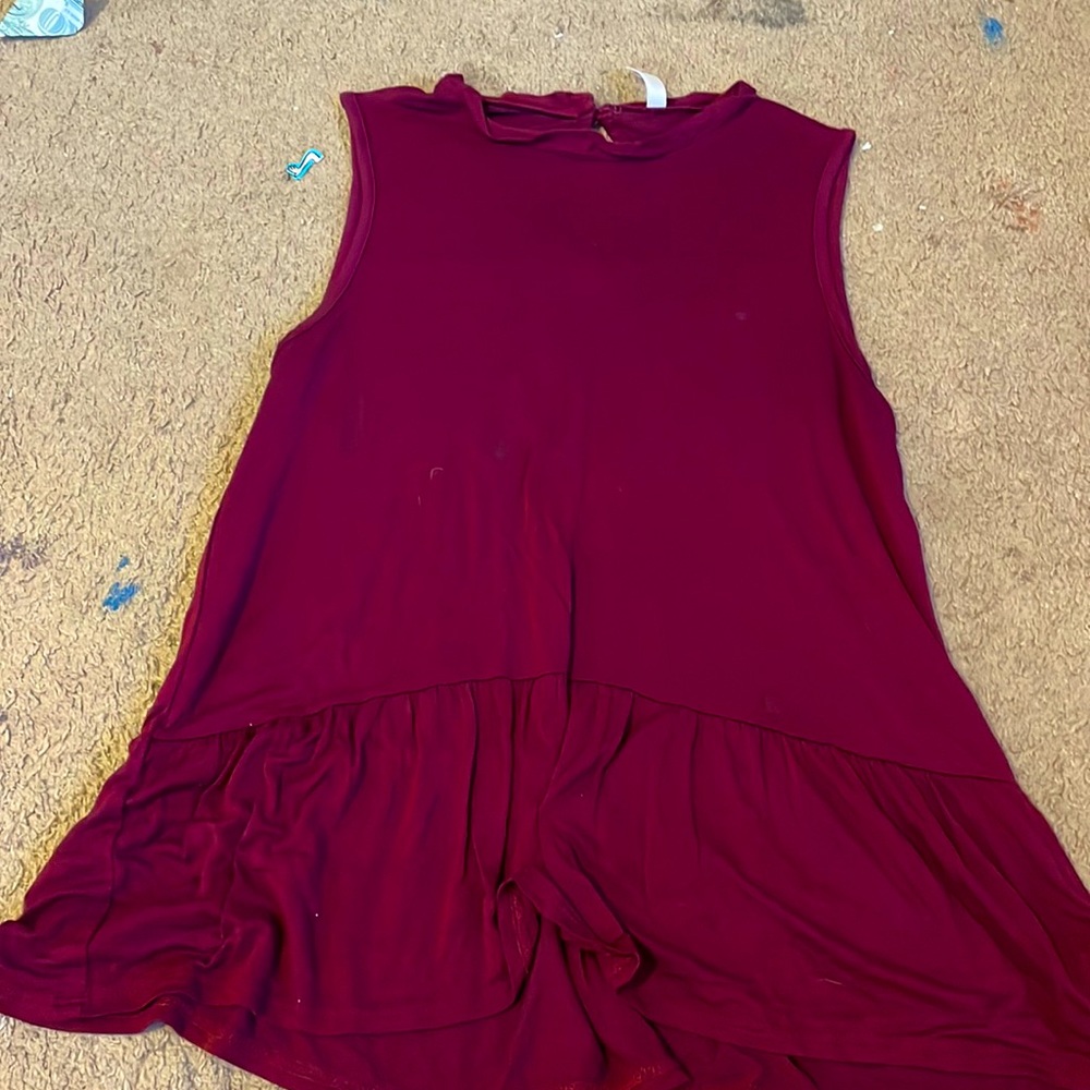 Maroon muscle top
